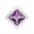 Bolivianischer Amethyst-Silberanhänger (MONOSONO COLLECTION)