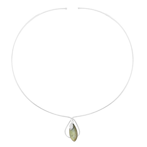 Labradorit-Silberhalsreif