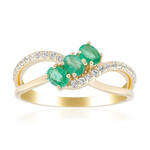 Anello in oro con Smeraldo Zambia
