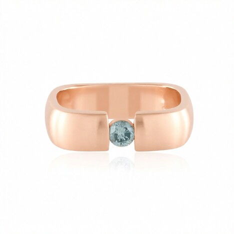 Himmelblauer I2 Brillant-Silberring (de Melo Essence)