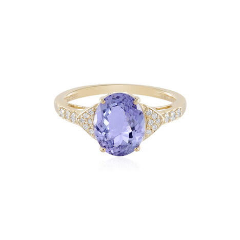Bague en or et Tanzanite non chauffée (AMAYANI)
