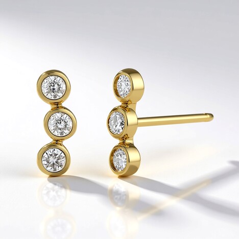 Orecchini in oro con Diamante SI1 (H)