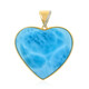 9K Larimar Gold Pendant