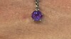 Zilveren hanger met een Siberische amethist