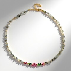 Collana in argento con Pietra di Luna Argentata