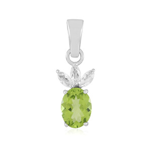 Colgante en plata con Peridoto