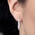 White Topaz Silver Earrings (Adela Silber)