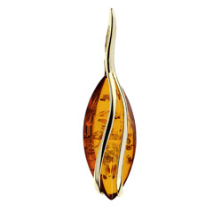 Baltischer Bernstein-Goldanhänger (dagen)