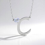 Collana in argento con Pietra di Luna Arcobaleno