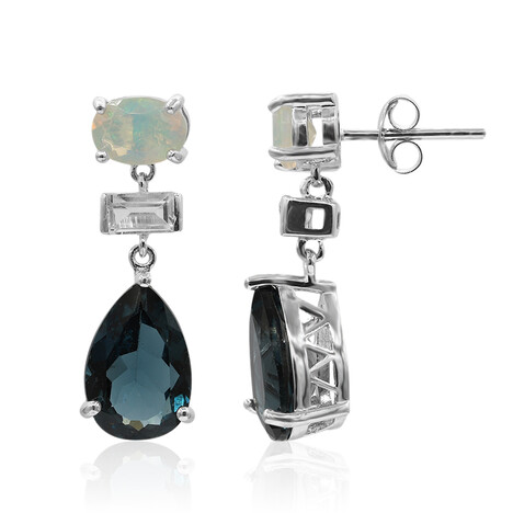 Orecchini in argento con Topazio Blu Londra