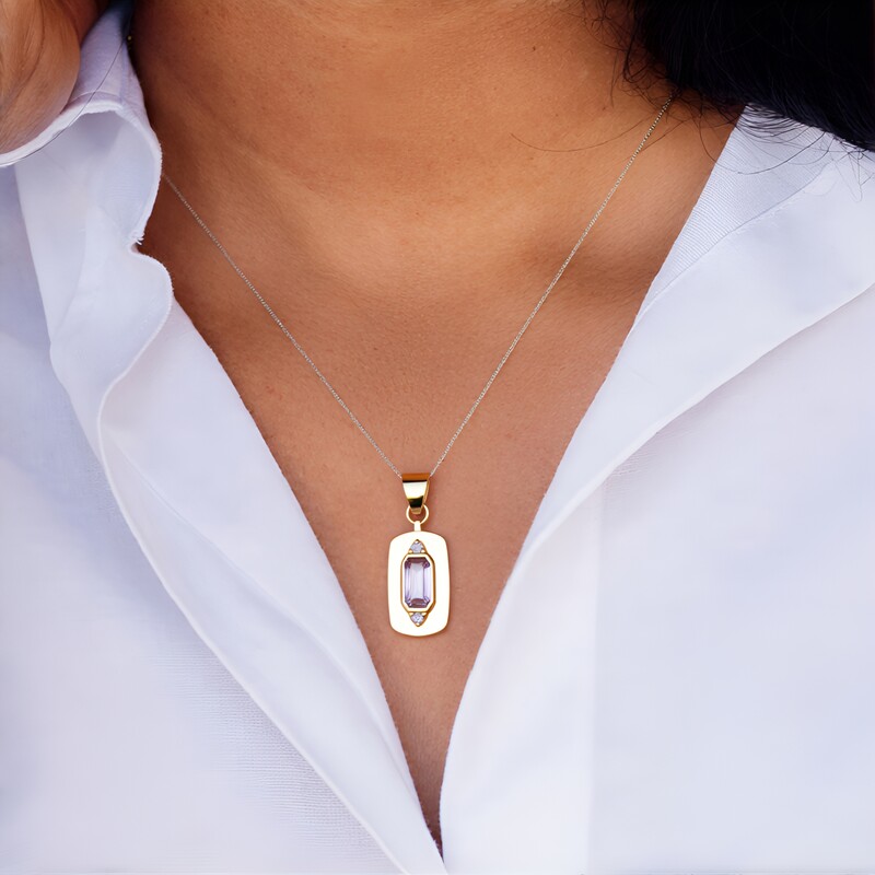 Ametrine Brass Pendant (Juwelo Style)