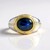 Anello in argento con Zaffiro Stellato Blu (de Melo Essence)