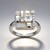Anello in argento con Topazio Bianco (Adela Silber)