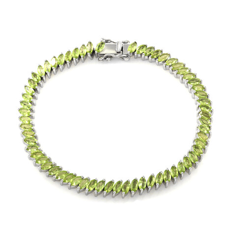 Peridot-Silberarmband
