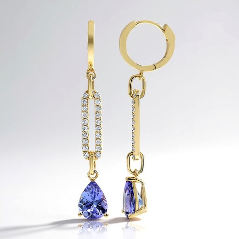 Orecchini in oro con Tanzanite AAA (CIRARI)