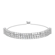 Weißer Topas-Silberarmband (Adela Silber)