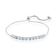 Bracelet en argent et Topaze bleu ciel