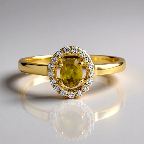 Bague en or et Sphène