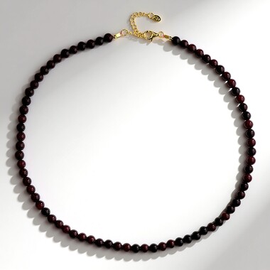 Collar en plata con Granate de Mozambique