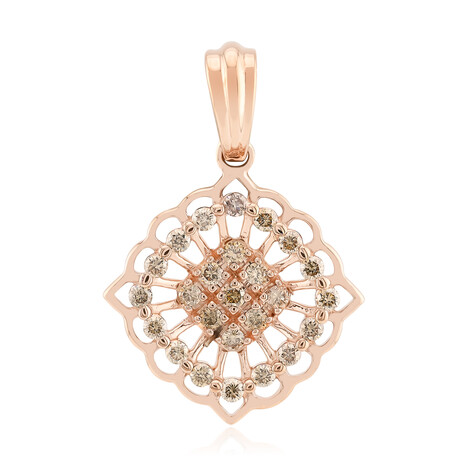 SI1 Argyle-Rose de France-Brillant-Goldanhänger (Annette)