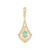 Colombian Emerald Silver Pendant