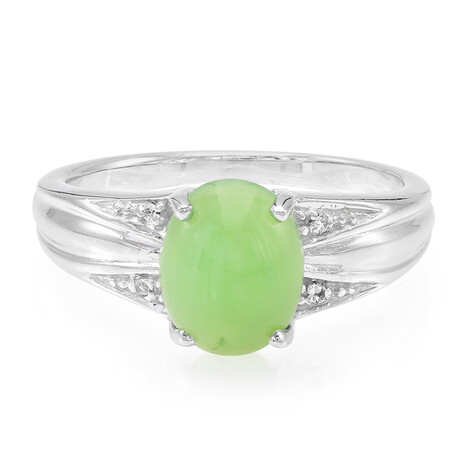 Imperial Chrysoprase Silver Ring