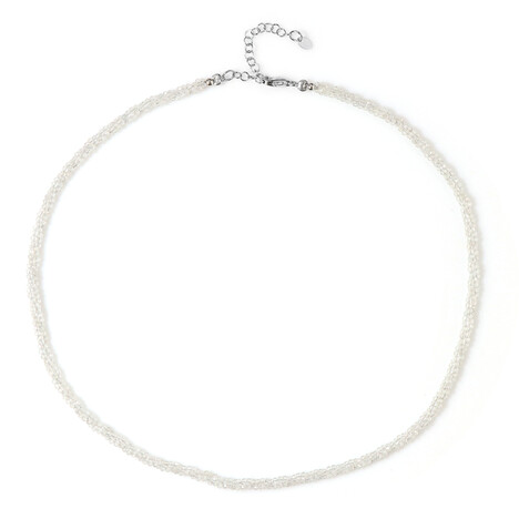 Weißer Topas-Silberhalskette