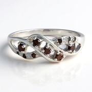 Anello placcato in platino con Diamante Fancy