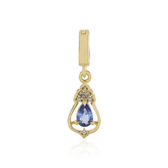 Ciondolo in argento con Zaffiro Ceylon Blu (non riscaldato)