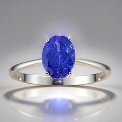 Anello in argento con Tanzanite