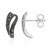 Boucles d'oreilles en argent et Marcassite