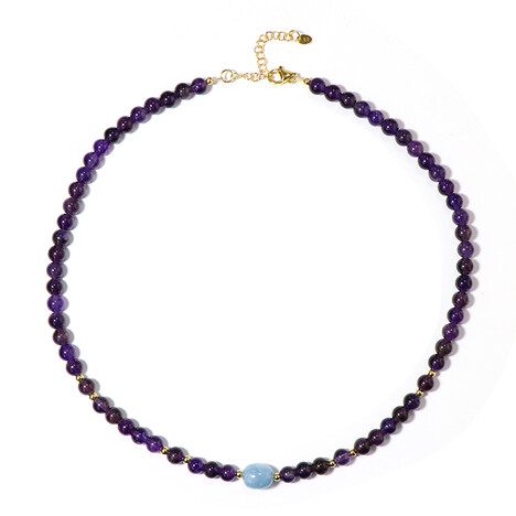 Edelstein-Silberhalskette