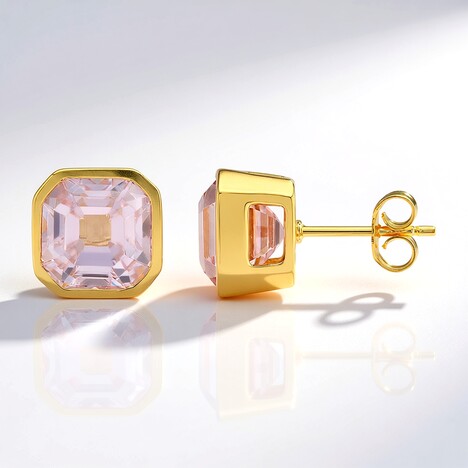 Boucles d'oreilles en argent et Kunzite