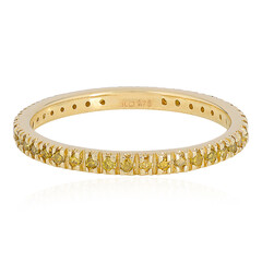 Anillo en oro con Diamante I3 amarillo