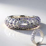 Anello in argento con Tanzanite (SAELOCANA)