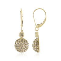 I2 Schokoladen-Diamant-Goldohrringe (KM by Juwelo)