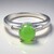 Anello in argento con Crisoprasio Imperiale