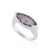 Lavendel-Amethyst-Herren-Silberring