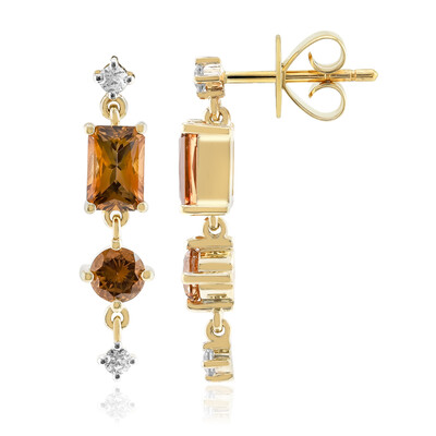 9K Tepetate Topaz Gold Earrings