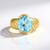 Anello in argento con Topazio Blu Cielo (Ornaments by de Melo)