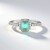 Anello in argento con Smeraldo Color Paraiba