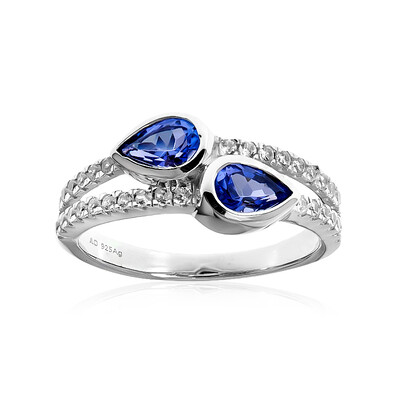 Anello in argento con Tanzanite