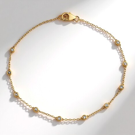 Bracciale in oro con Diamante Cioccolato I2 (SUHANA)