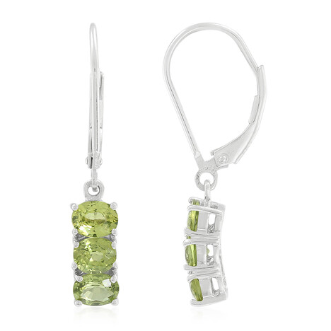 Pendientes en plata con Zafiro de Mozambique