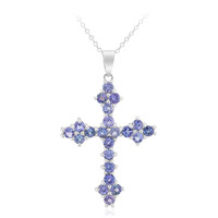 Collier en argent et Tanzanite