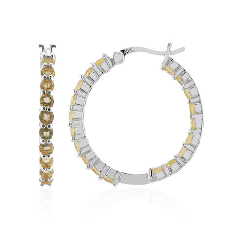 Citrin-Silberohrringe