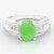 Anello in argento con Crisoprasio Imperiale