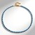 Collana in argento con Apatite Blu Neon
