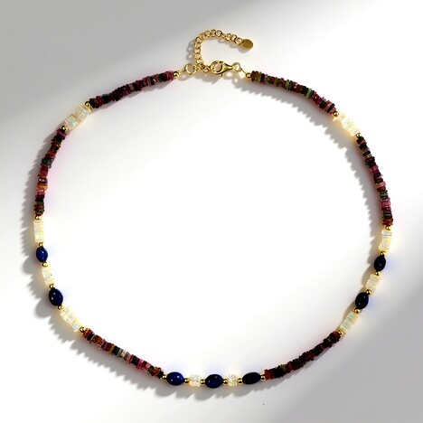 Collana in argento con Zaffiro Blu Bemainty (Riya)
