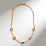 Collana in argento con Ambra Milky Baltica (dagen)